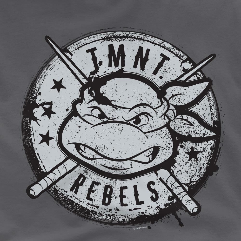 Teenage Mutant Ninja Turtles Mens Rebels Distressed Logo T-Shirt