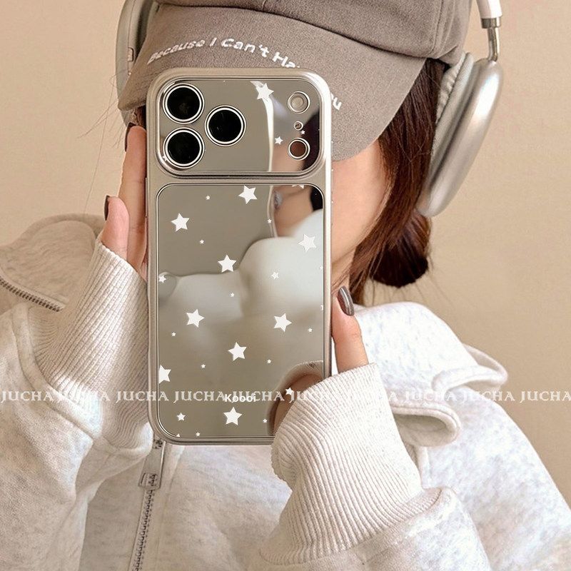 Applicable To Apple 11promax Mobile Phone Case Artistic Sense Niche Iphone11 High-end Light Luxury Mirror Dirt-resistant Stars