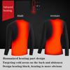 Men Winter  Heating Underwear Washable USB Electric Heated Thermal Fleece Lined T Shirts
