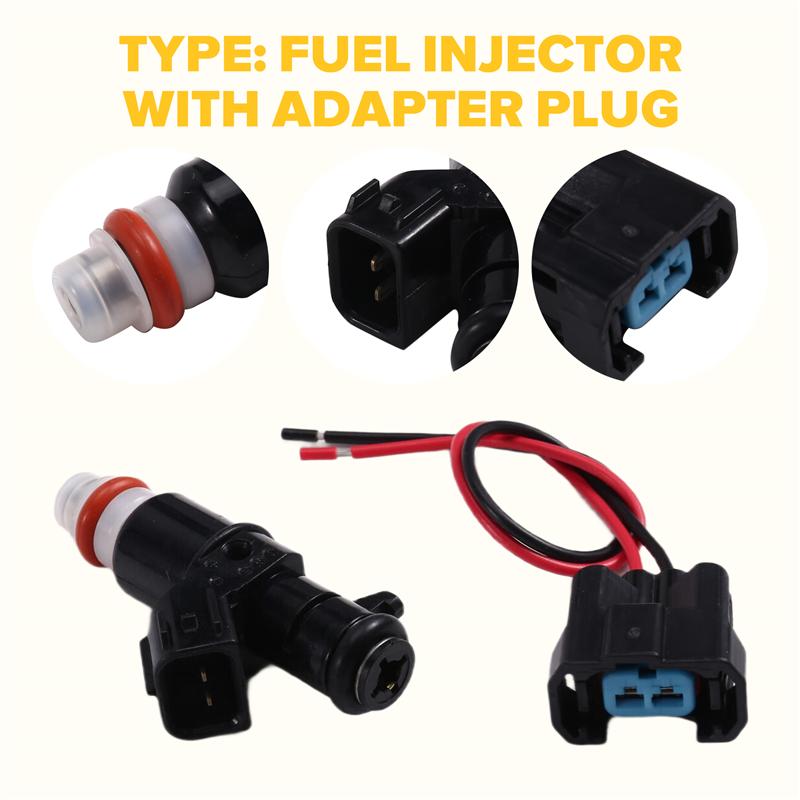 

Fuel Injector For Outboard For Suzuki Quadracer 450 2006-2009 15710-45G01 With Adapter Plug 1047IJ108XG чорний