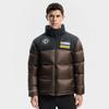 Fila Ski Series 4810 Snow Peak Goose Down Trendy Personality Cool Sports Color Block Warm Stand Collar Woven Down Jacket Men Jacket A11M546927FBG