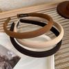 New Solid Color Headbands Retro Elegant Twill Thin Hair Hoop for Woman Girls Face Wash Hair Band Fashion Hair Accessories