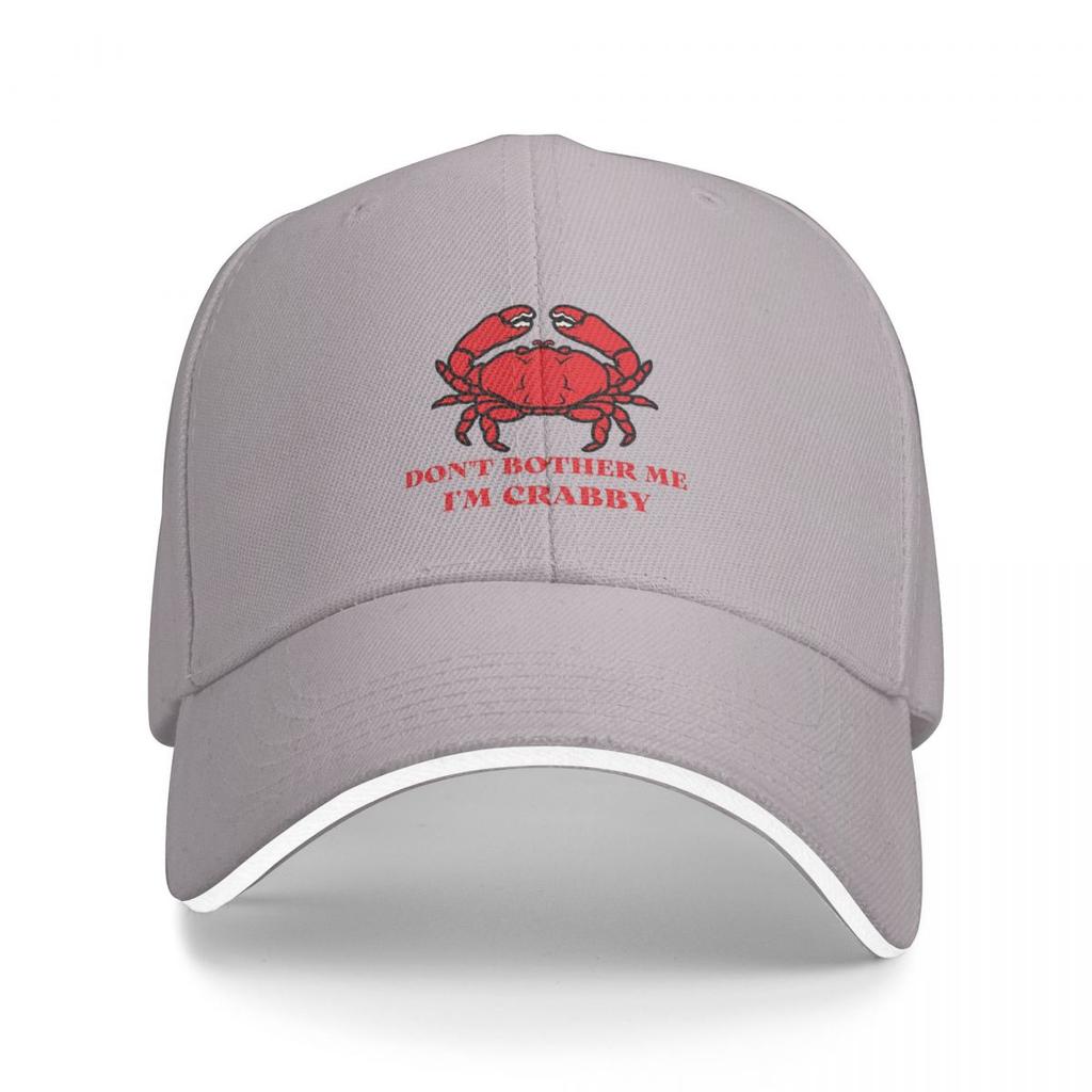 Don't Bother Me I'm Crabby Baseball Caps Snapback Unisex Women Hats Casual Cap Hip Hop Baseball Hat Polychromatic Customizable