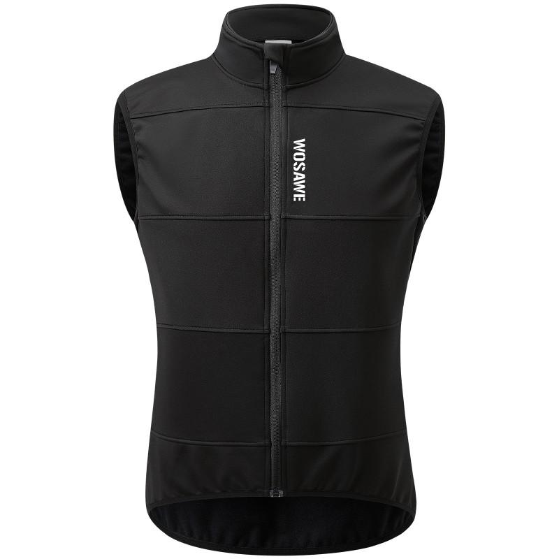 1 Windproof Thermal Fleece Cycling Vest Men Winter Outdoor Sports Motorcycle Riding Protective Gear