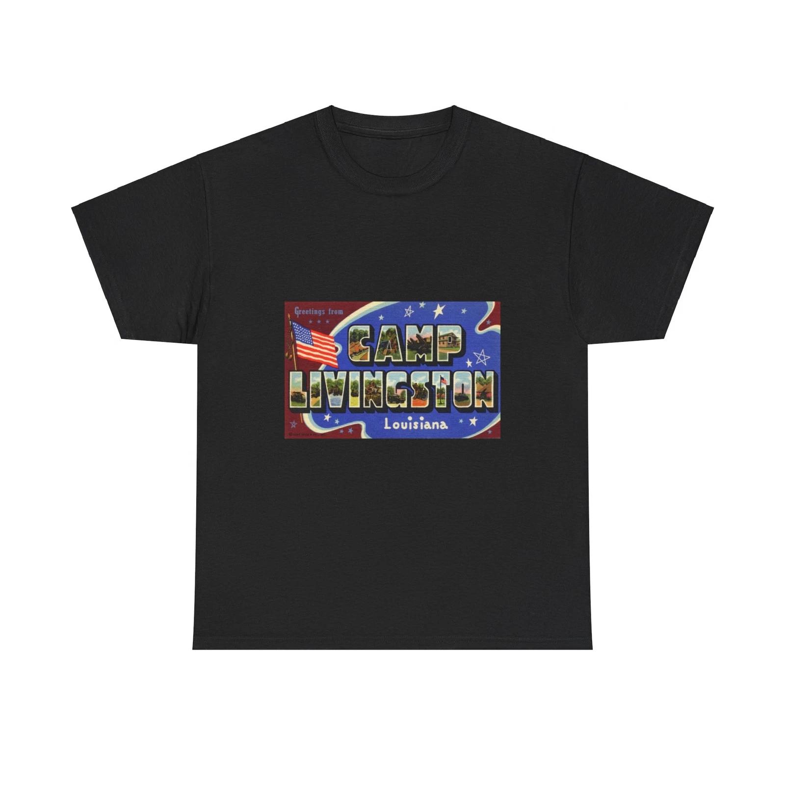 

Greetings from Camp Livingston Louisiana (Greeting Postcards) T shirt M