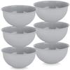 6x Plastic Bowls Reusable Bowls for Travel Picnic 500 Ml