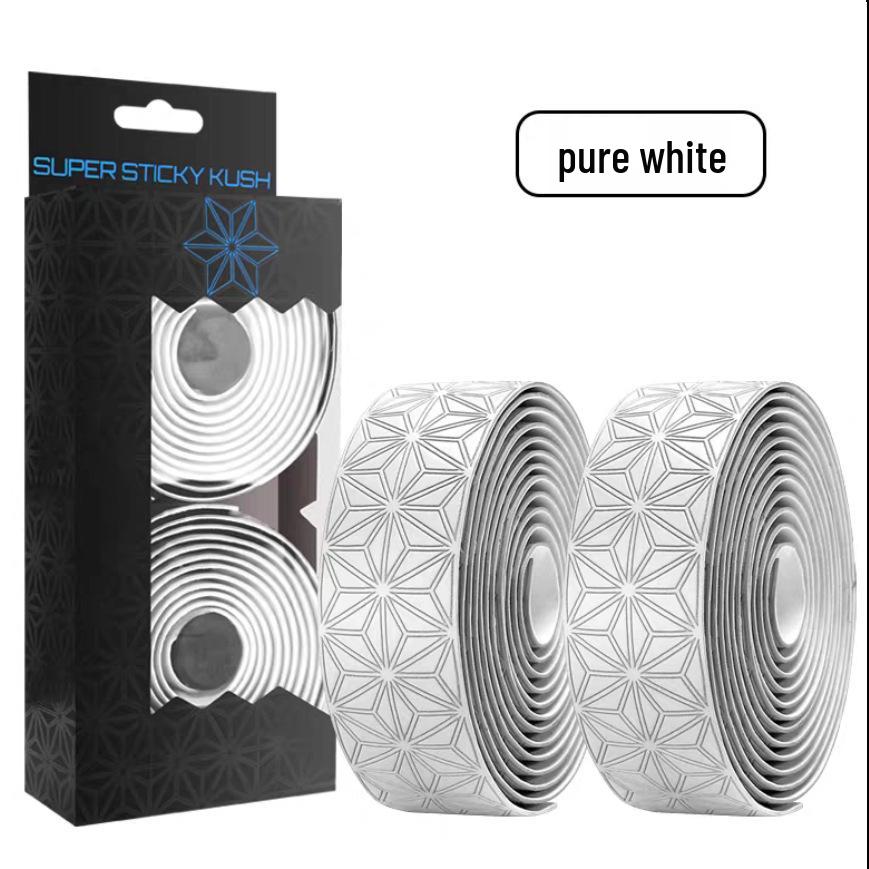 

Chrysanthemum Dual-Tone Non-Slip Ultralight Handlebar Tape with Shock Absorption & Sweat Resistance for Road Bikes чистий білий колір