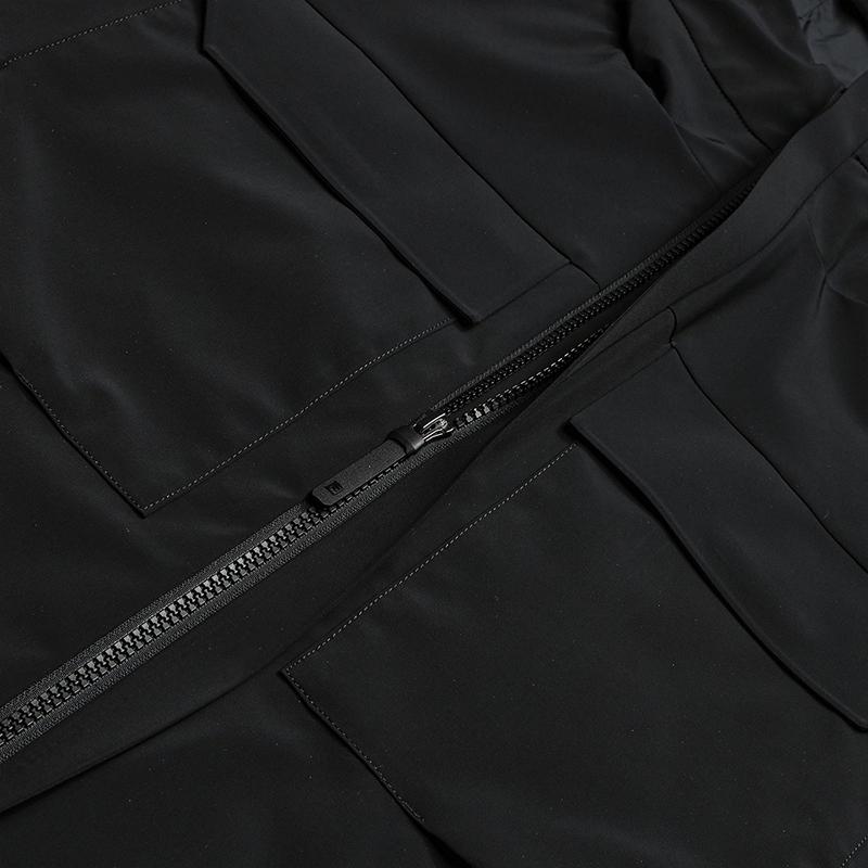 FILA Milano Series Simple Fashion Trend Classic Sports Casual Versatile Comfortable Loose Hooded Woven Jacket Men jackets Black F11M615708FBK