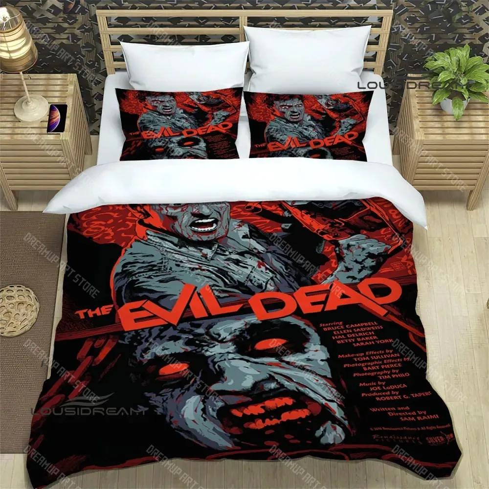 Set Biancheria da Letto Stampata The Evil Dead Set di Articoli Raffinati Copripiumino Set Piumone Letto Set Biancheria da Letto Lussuoso Regalo di Compleanno