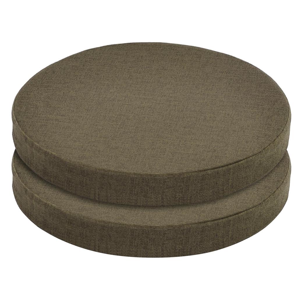 Shinnwa Zabuton Double Memory Foam 2cm High Resilience Round Cushion for Diameter 40cm x 5cm Round Memory Foam High Resilience Comfortable Round Chair