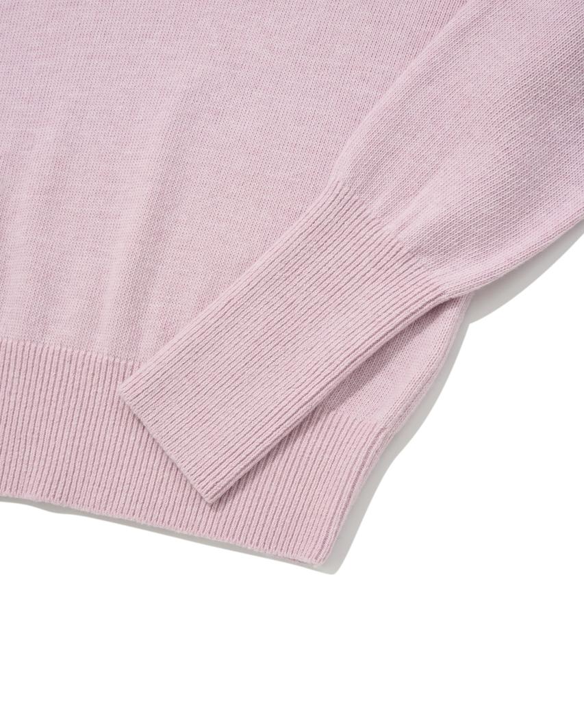 COVERNAT WOMAN Cashmere Blend Round Knit Lavender