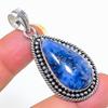 Lapis Lazuli Gemstone Handmade 925 Sterling Silver Jewelry Pendant 1.97" SU-11425