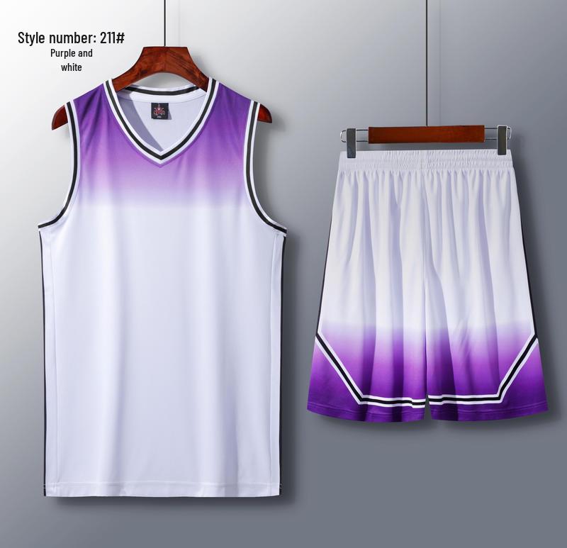 

Speed Sports Team Basketball Jersey Set - Unisex Adult & Kids Training Wear XS фиолетовый/белый