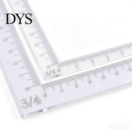 Professional Paper Crafting Gauges 7Pcs/Set Acrylic L-Shaped Positioning Ruler, Tool with Centimeter Scale, 7 Border Offset Rulers Sizes Square Ruler
