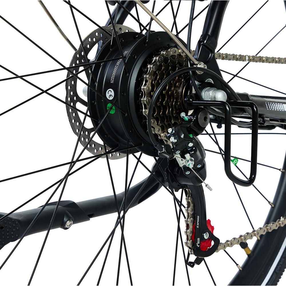 Bicicletă Electrică Pixar City Motor 250W 36V 10.4AH Autonomie Maximă 50Km Viteză Maximă 25Km/h 7 Viteze 27.5" Negru sau Gri