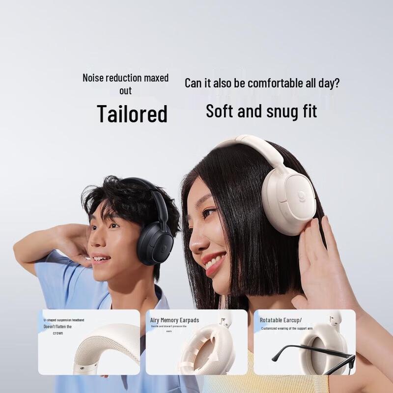 Baseus BH1 NC Over-Ear Active Noise Cancelling Bluetooth Headphones