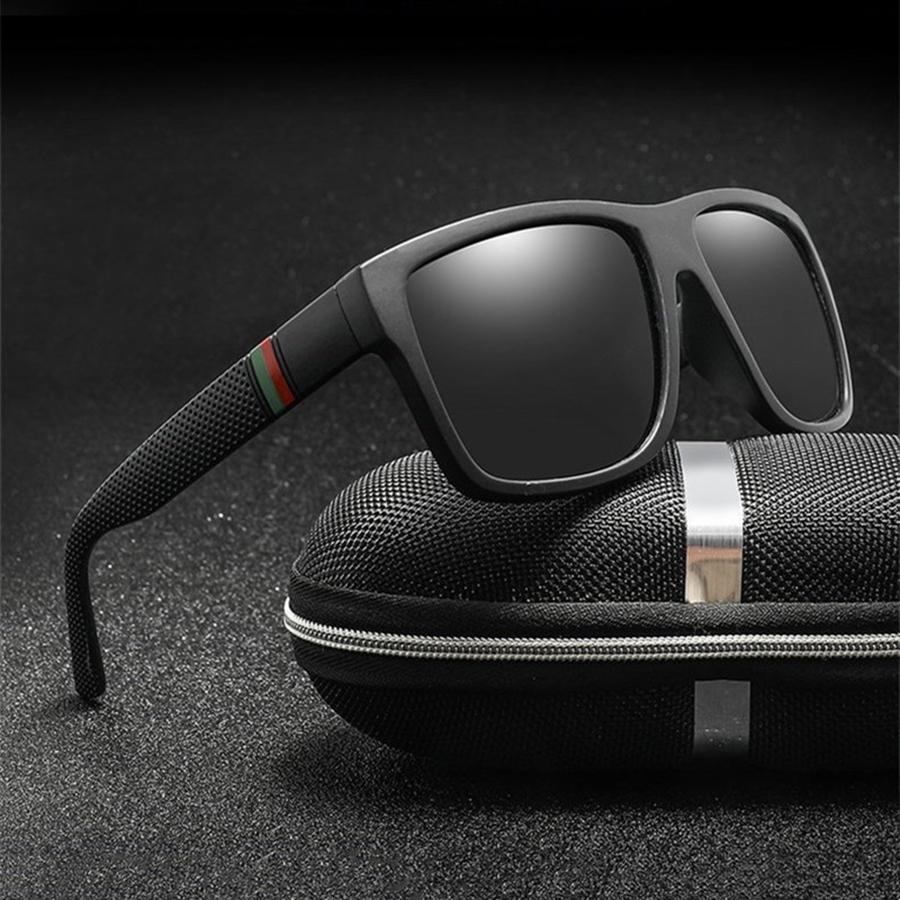 Gafas de sol de moda para hombre, gafas cuadradas de plástico para exteriores, gafas de espejo clásicas para mujer, gafas de sol de conducción, accesorio de moda no polarizado