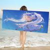 Japanese F-Frieren Anime Microfiber Beach Towel Absorbent Quick dry Soft Yoga Swimming Resort Mountain Climbing Towel