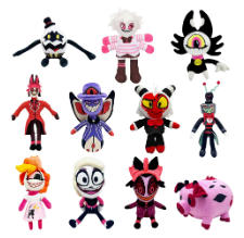 Plush Adam Hazbin Hotel2 Soft Stuffed Costume Cute Cartoon Plushie Toy Figure Alastor Plush Toy For Boy Girl Christmas Gift