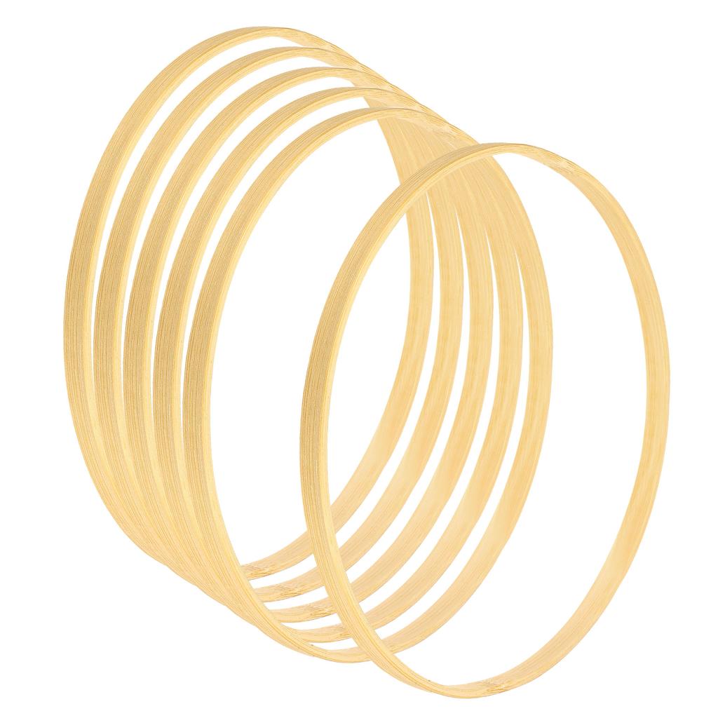 6/8/12pcs Wooden Bamboo Floral HoopCraft Rings for DIY Wedding Wreath Decor Dream Catcher and Hanging Crafts