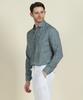 PANICALE Blue Lyocell Linen Washed Shirt