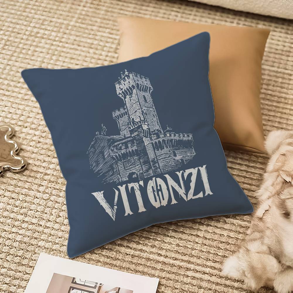 Simple print Pillow Case Anti-dustmite Invisible zipper Sofa Bed