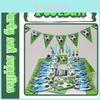 Football Theme Party Tableware Plates Napkins And Flags For Kids Birthday Celebration