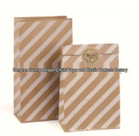 In-Stock Kraft Paper Bags - Creative Disposable Cookie and Candy Packaging for Birthdays (6 Designs)
