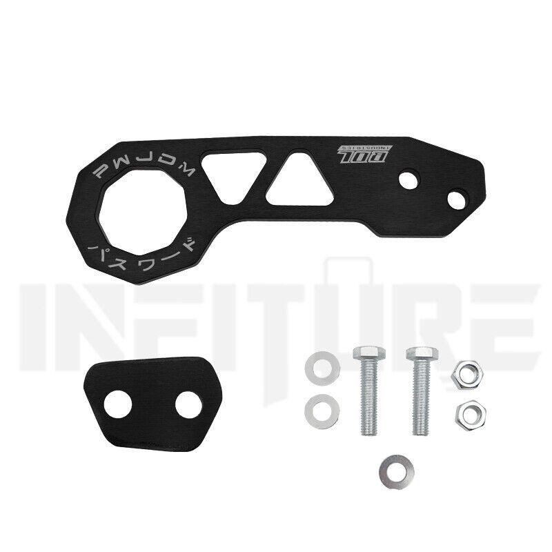 

Универсальный комплект задних буксировочных крюков JDM Racing, аксессуары из алюминиевого сплава, модифицированный задний бампер для автомобиля, комплект для буксировки прицепа чёрный