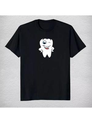 T-Shirt with Tooth Print