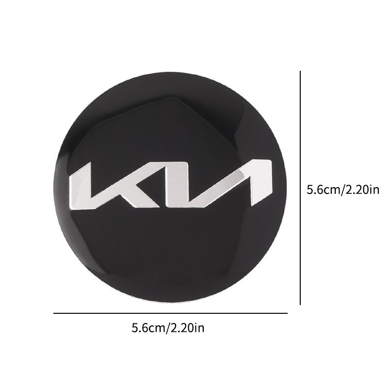 AHN1 Opakowanie 4 szt. Naklejki na felgi samochodowe 56 mm Do Kia Sportage Ceed Picanto Rio ProCeed Niro 5 3 4 K7 K5 K8 K3 Ray K9