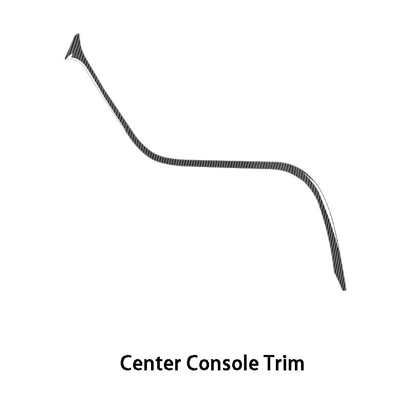 Carbon Fiber Interior Sticker Center Console Steering Wheel Inner Door Handle Car Accessories For Toyota 8th Generation