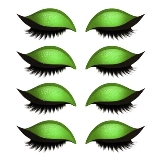 1/2/3/4/5 Pairs Lazy Eye Shadow Eyelash Patch 2-in-1 Eyeshadow Eyelashes Makeup Stickers