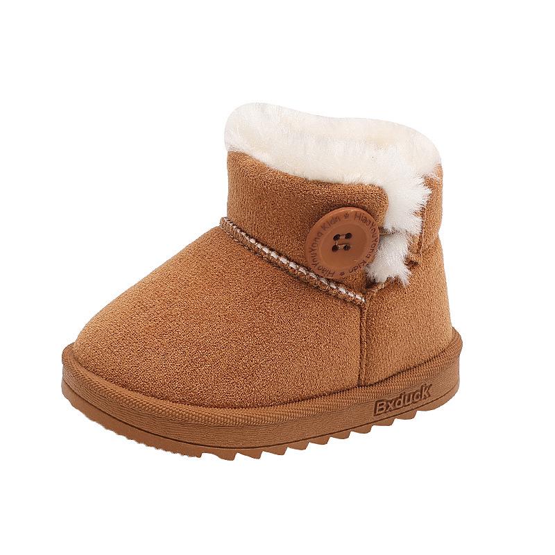 Korean Style Kids' Snow Boots - Warm, Non-Slip, Soft Sole, Plus Velvet, for Boys and Toddlers Ages 1-6