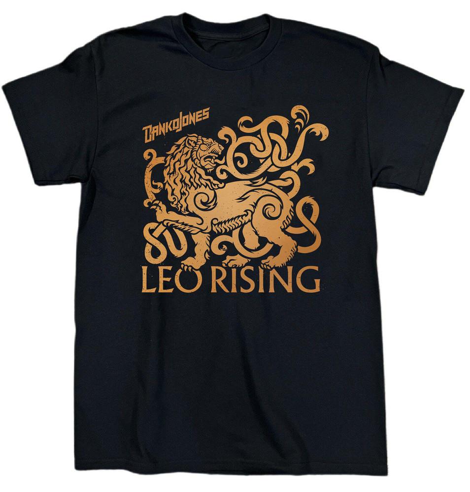 

NEW Danko Jones Leo Rising Heavy Cotton Black T Shirt S-5XL BT663 Unisex T-Shirt XXXL