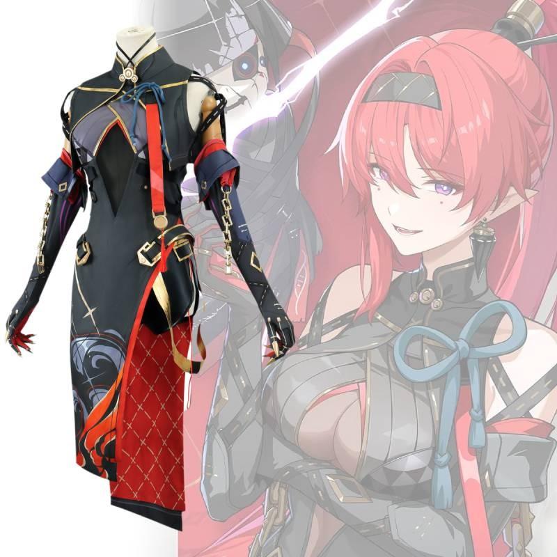Yinlin Wuthering Waves Clothing Cosplay Cartoon Games Suit Party Show Costume