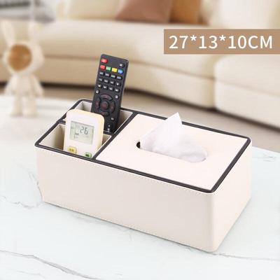 Multifunctional Leather Tissue and Storage Box