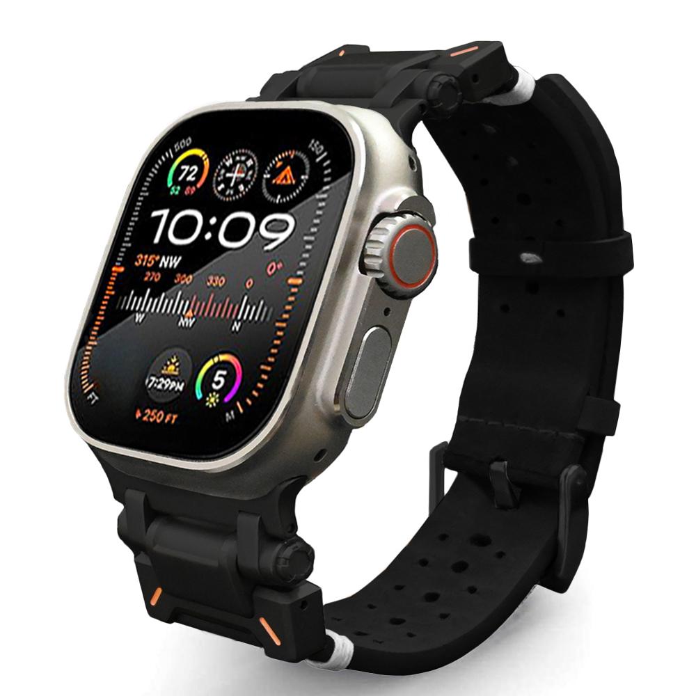 Titanium Color Band for Apple Watch Ultra 3 2 49mm Genuine Leather Strap for iWatch Series 11 10 9 8 se 46mm 45mm 44mm Bracelet