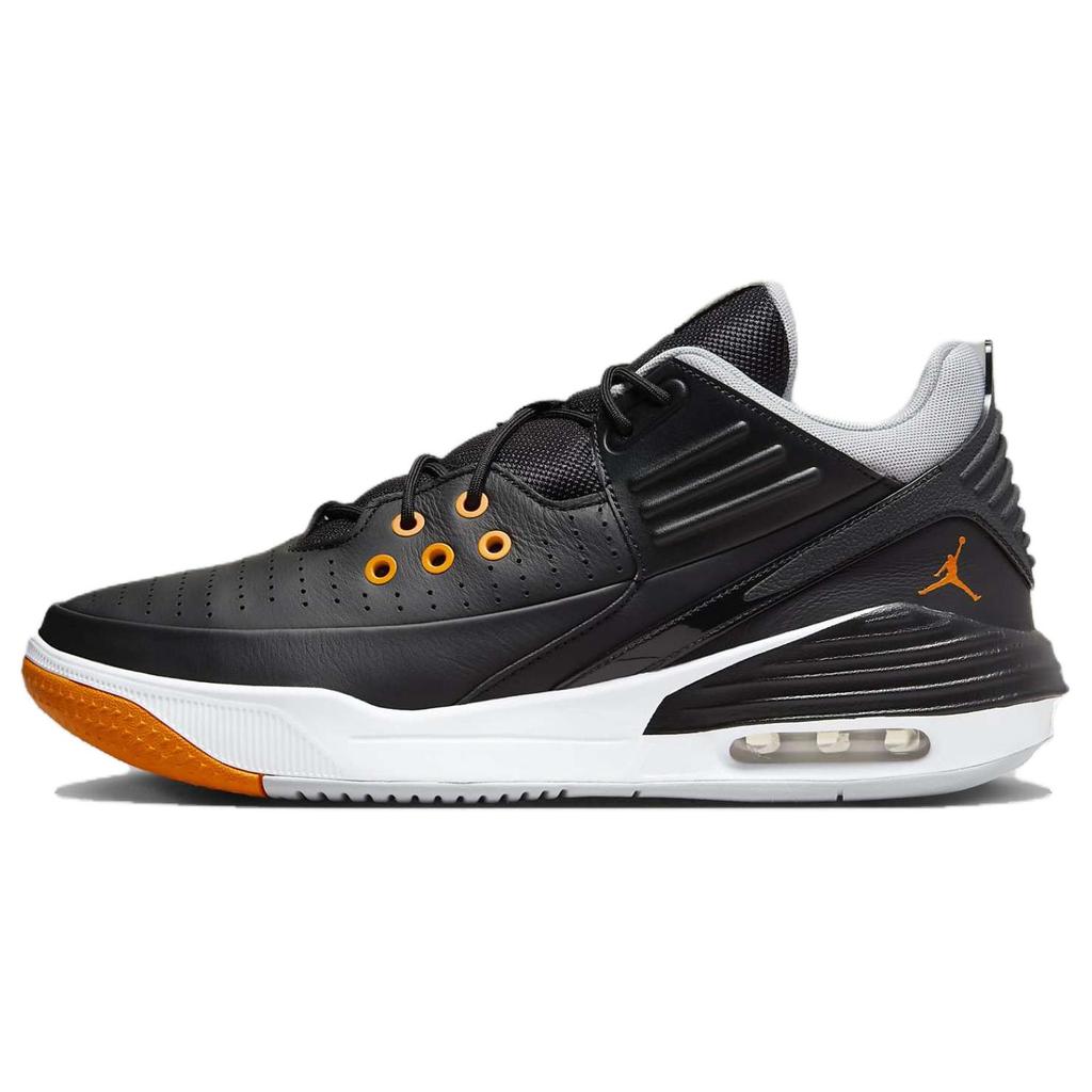 New JORDAN Max Aura 5 Black Wolf Grey White Magma Orange DZ4353-008