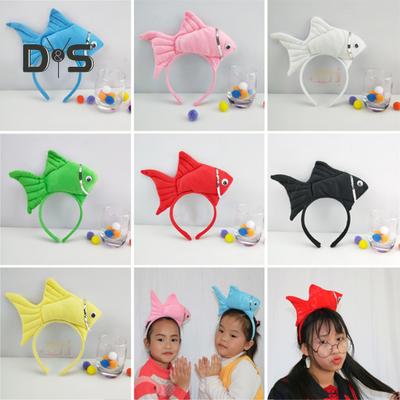 Goldfisch-Stirnband, Fisch-Design, Kostüm, Haarreif, verstellbar, Cosplay-Requisiten, Party, Ankleiden, Geburtstagszubehör