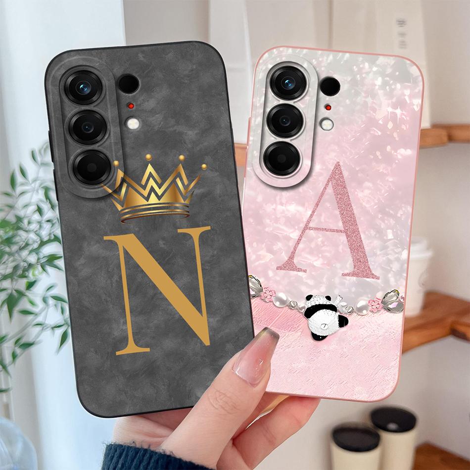 Phone Case For Tecno Camon 50 Pro Ultra 4G 5G Cute Panda Letters Style Soft Liquid Silicone Housing Camera Protection Funda