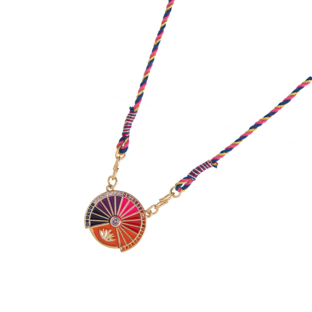 Rotatable Tarot Coin Necklace Adjustable Chain Length Mystical Design Neckchain for Occult Enthusiasts and Lover