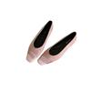 2025 Spring New Square Head Simple Versatile Light Mouth Shoes French Fairy Style Color Matching Flat Flat Heel Soft Leather Shoes