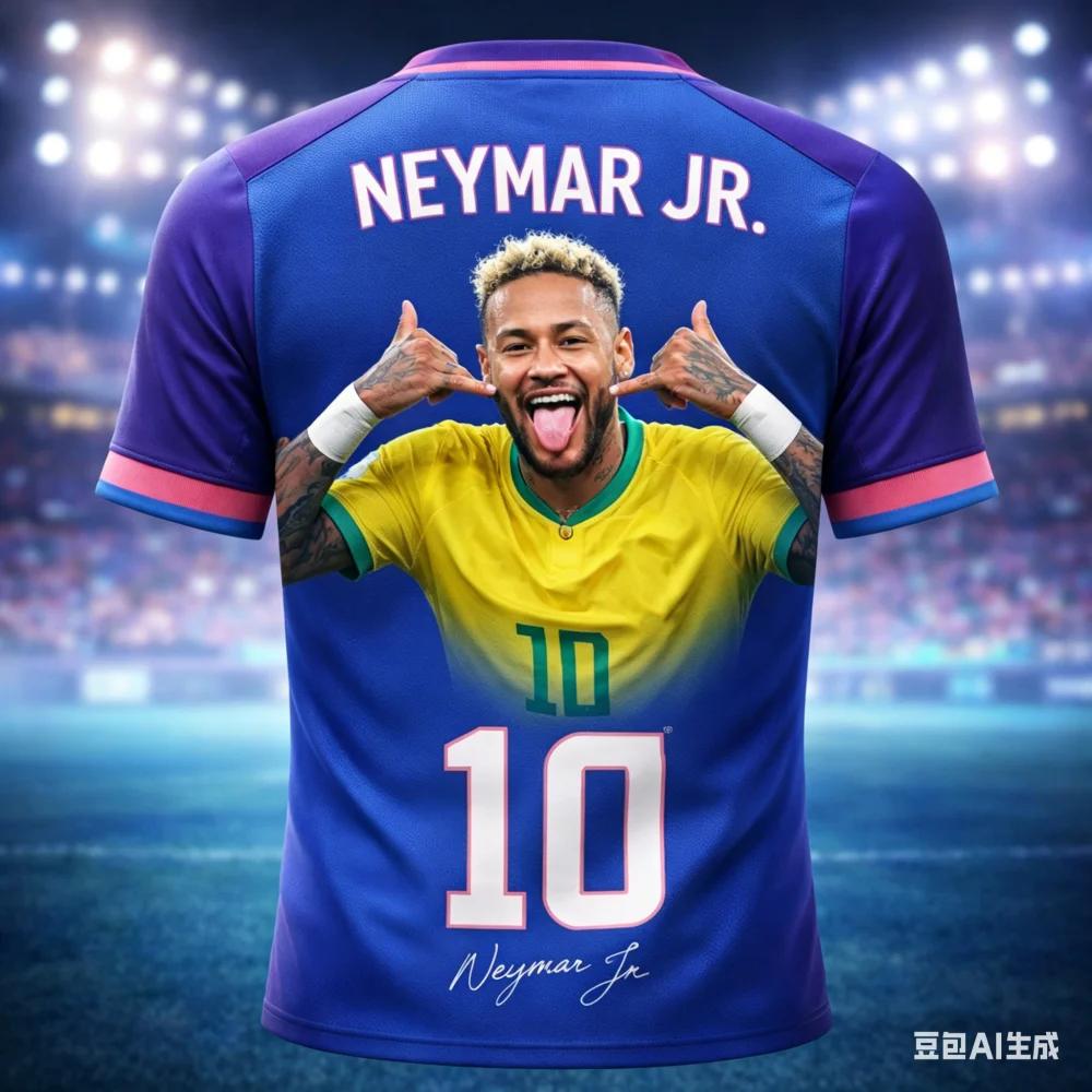 Nuovo Arrivo Neymar Stella del Calcio T-shirt Stampata 3D per Tifosi di Calcio Bambini Casual Traspirante Asciugatura Rapida Uomo Girocollo Manica Corta