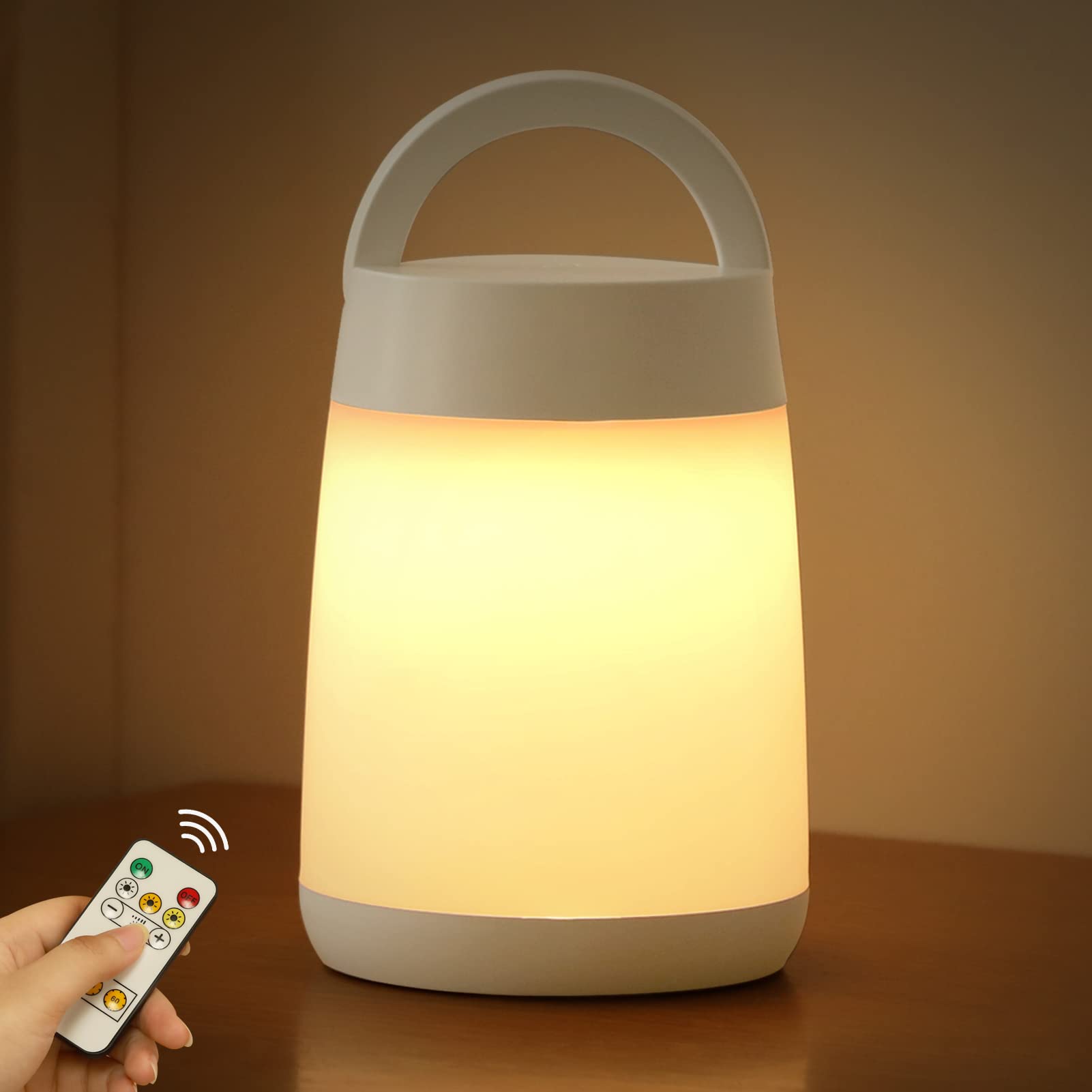 

Govssing Night Light, Nursing Light, Battery Level Display, Bedside Lamp, Rechargeable, Room Light, 3 Color Switching, Stepless Dimming, Tabletop,