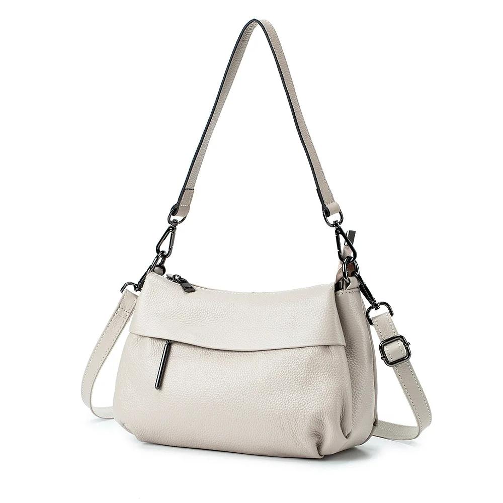 High Quality Real Leather Handbag Ladies' Genuine Leather Shoulder Bags Women's Casual Messenger Bags Versatile Crossbody Bag