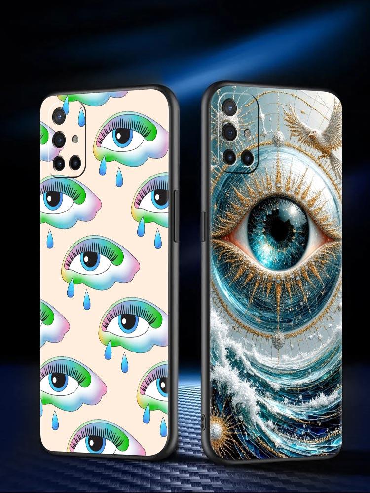 Phone Case For Oneplus 13R 13 12 10T 11 R10 Nord N100 N200 N10 9 9R CE 2 3 Z Pro Lite 5G Soft TPU Cover Fashion Eyelashes Eyes