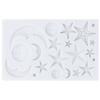 D5 Silicone Fondant Cake Mold Star Moon Face Nonstick Food Grade Silicone Reusable Heat Resistant Odorless Chocolate Home Molds