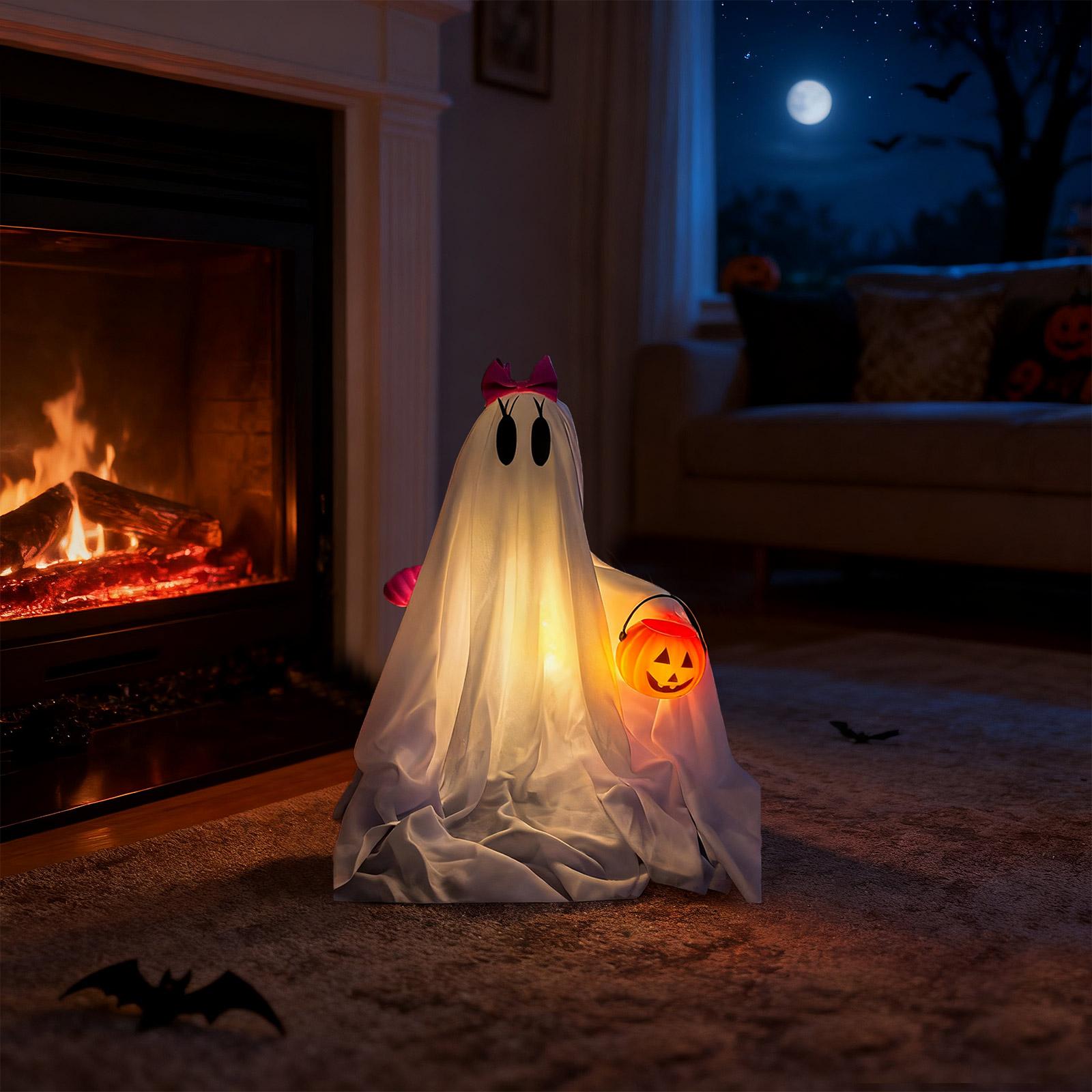 

Хэллоуин Настольные Милые Атмосферные Украшения Праздничные Декорации Реквизит Украшение Стола One Size белый