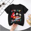 Minnie Mouse  Tshirt Kids Number Tshirts Cute Cartoon Base Tee White Pink Summer Soft ShortSleeve Clothes Birthday Gift